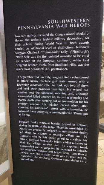 SOUTHWESTERN PENNSYLVANIA WORLD WAR II MEMORIAL PLAQUE Q