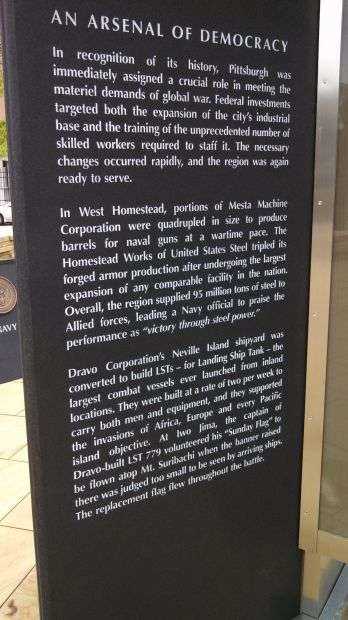 SOUTHWESTERN PENNSYLVANIA WORLD WAR II MEMORIAL PLAQUE M