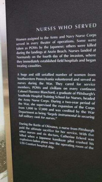 SOUTHWESTERN PENNSYLVANIA WORLD WAR II MEMORIAL PLAQUE F