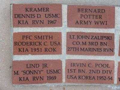 EL DORADO COUNTY WAR MEMORIAL BRICKS