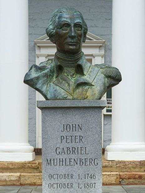 JOHN PETER GABRIEL MUHLENBERG REVOLUTIONARY WAR MEMORIAL