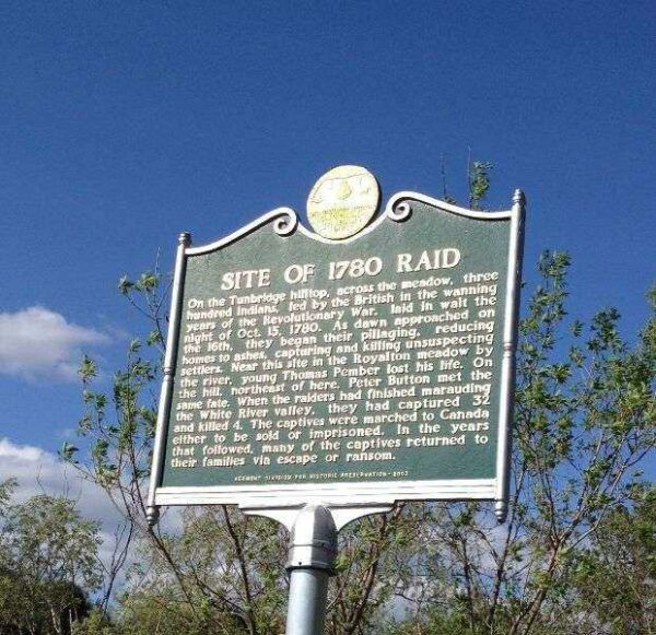 SITE OF 1780 RAID REVOLUTIONARY WAR MEMORIAL MARKER