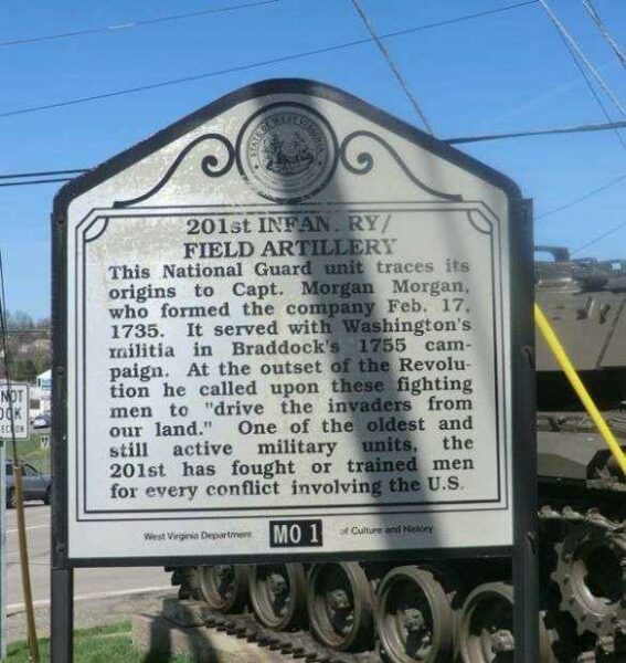 201ST INFANTRY/FIELD ARTILLERY WAR MEMORIAL MARKER