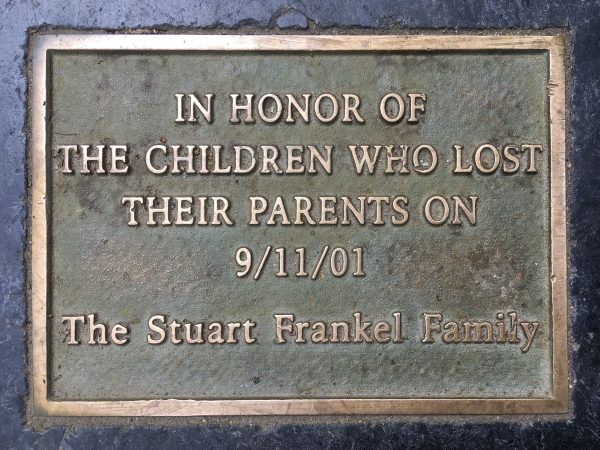 9/11/01 CHILDREN’S MEMORIAL PLAQUE