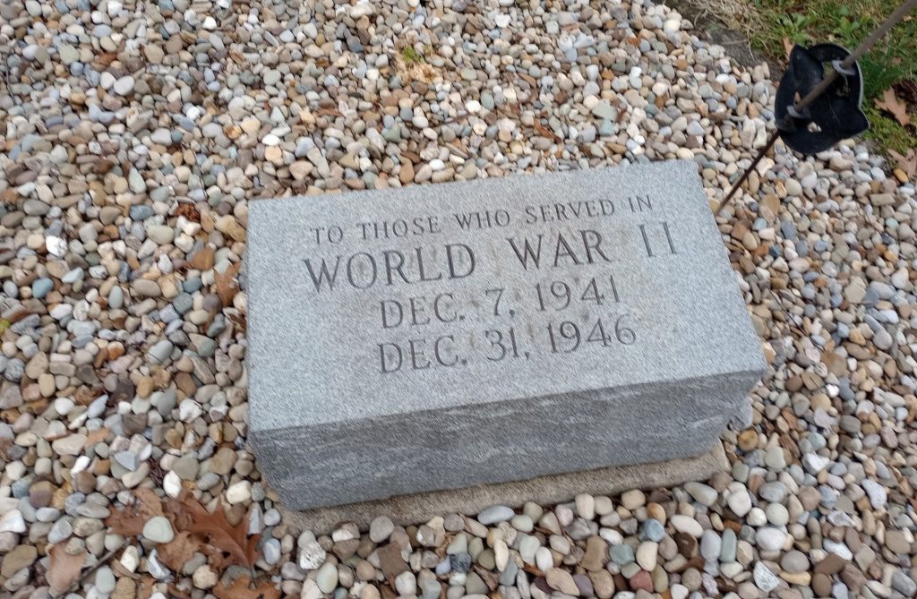 AMERICAN LEGION POST NO. 78 VETERANS MEMORIAL STONE C