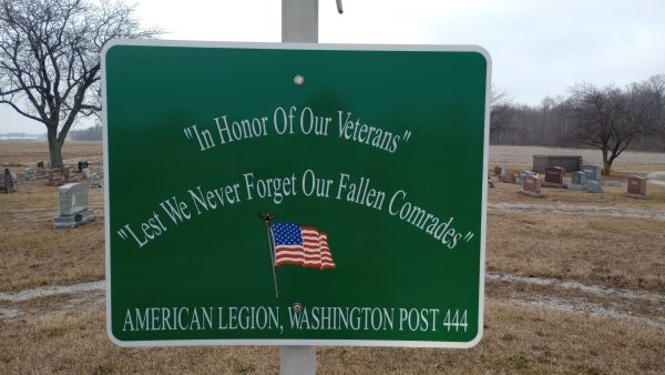 AMERICAN LEGION WASHINGTON POST 444 HONOR OUR VETERANS MEMORIAL PLAQUE