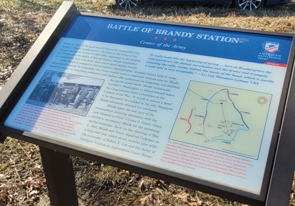BATTLE OF BRANDY STATION CENTER OF THE ARMY MEMORIAL PANEL