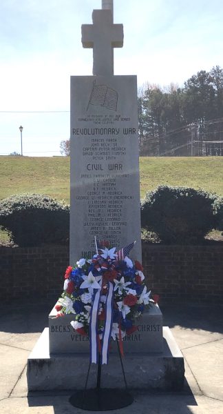 BECK’S UNITED CHURCH OF CHRIST VETERANS MEMORIAL SIDE A