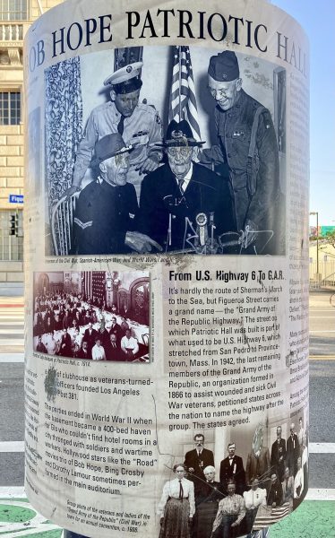 BOB HOPE PATRIOTIC HALL MEMORIAL BUILDING PLAQUE