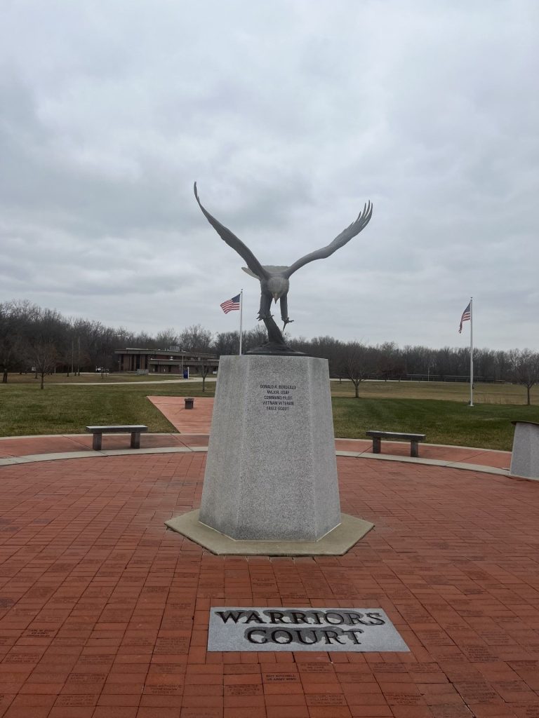 JIM BEASLEY VETERANS TRIBUTE KASKASKIA COLLEGE MEMORIAL CENTER STONE