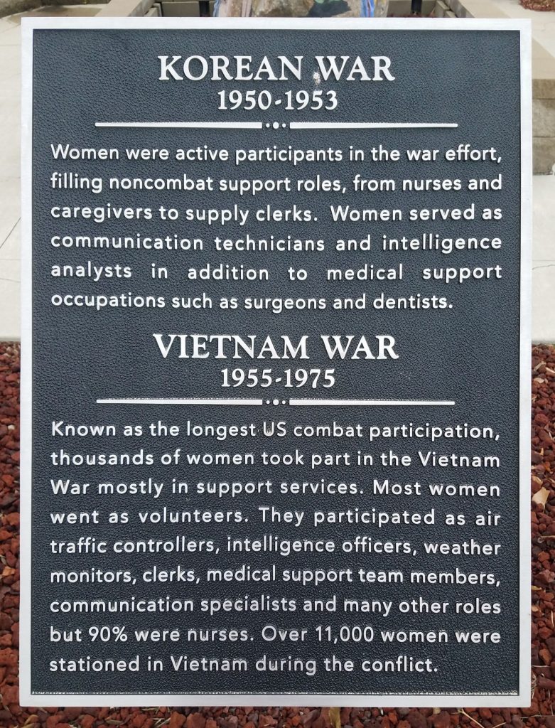 KOREAN WAR 1950-1953 AND VIETNAM WAR 1955-1975 MEMORIAL PLAQUE