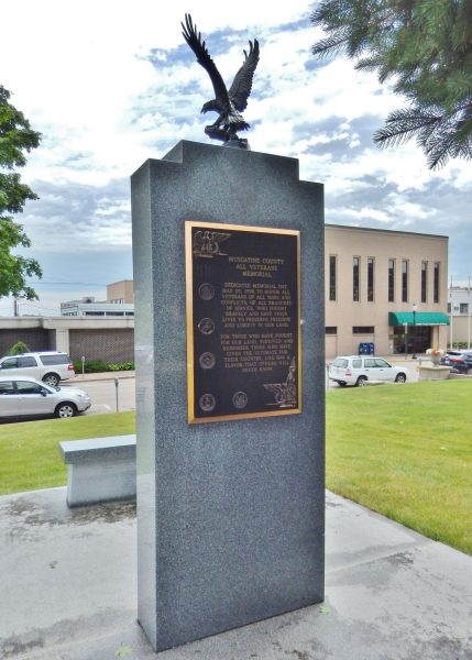 MUSCATINE COUNTY ALL VETERANS MEMORIAL BACK