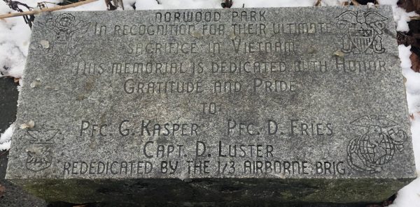 NORWOOD PARK VIETNAM VETERANS MEMORIAL