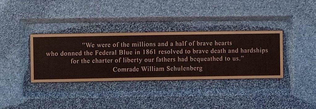 OHIO 37TH INFANTRY COMPANY C THIRD GERMAN WAR MEMORIAL PLAQUE