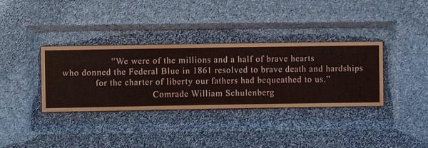 OHIO 37TH INFANTRY COMPANY C THIRD GERMAN WAR MEMORIAL PLAQUE