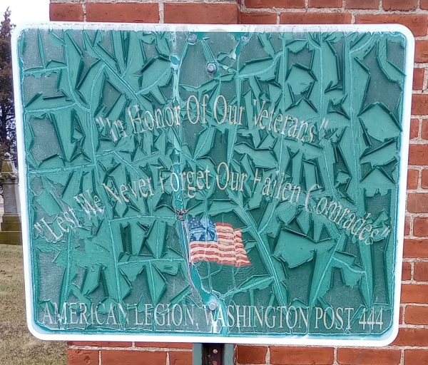 OLIVE BRANCH UNITED BRETHREN IN CHRIST VETERANS MEMORIAL PLAQUE
