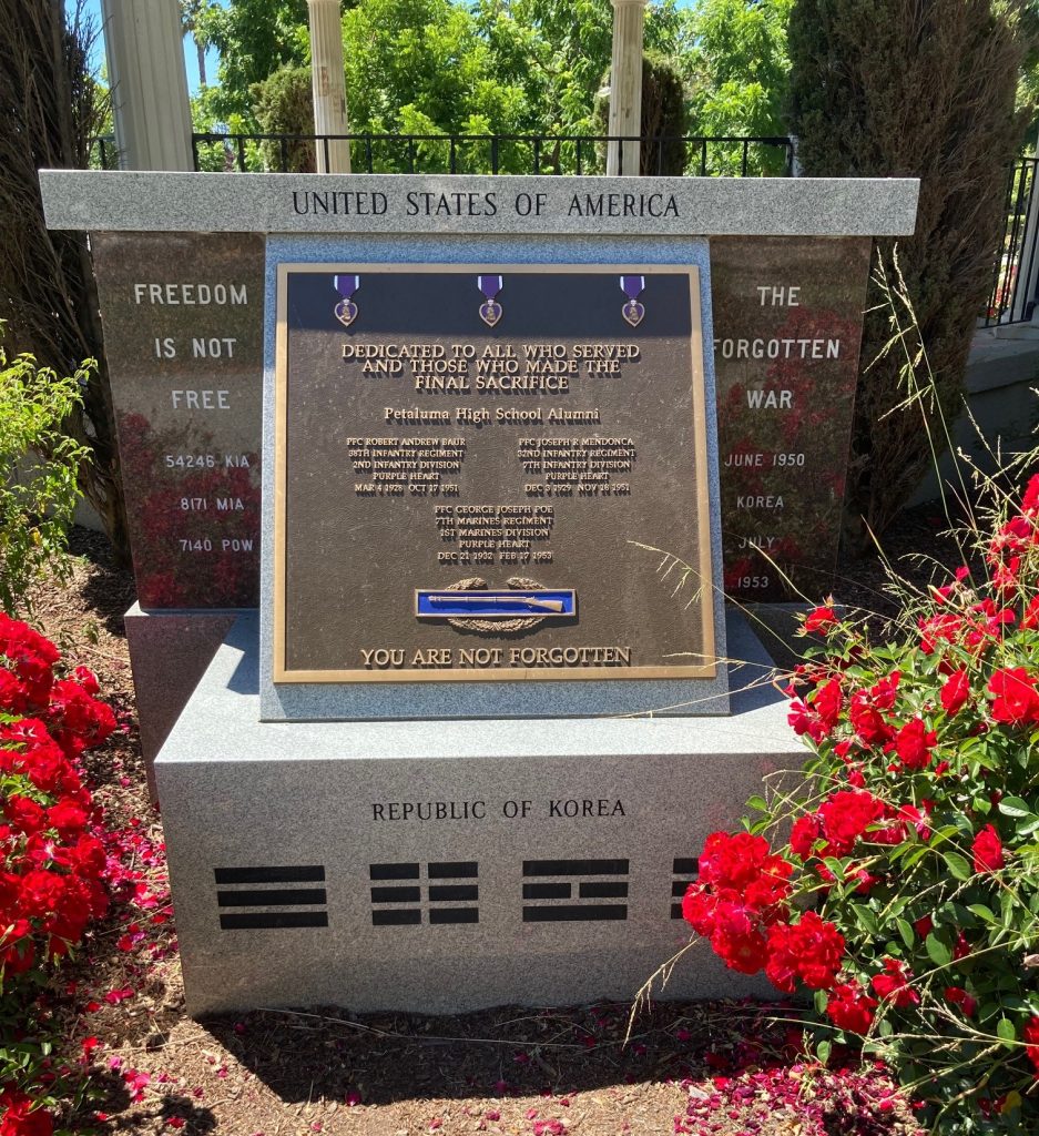 PETALUMA KOREAN WAR MEMORIAL