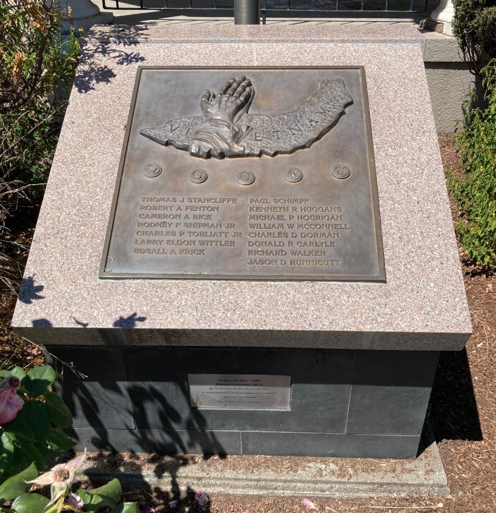 PETALUMA VIETNAM WAR MEMORIAL