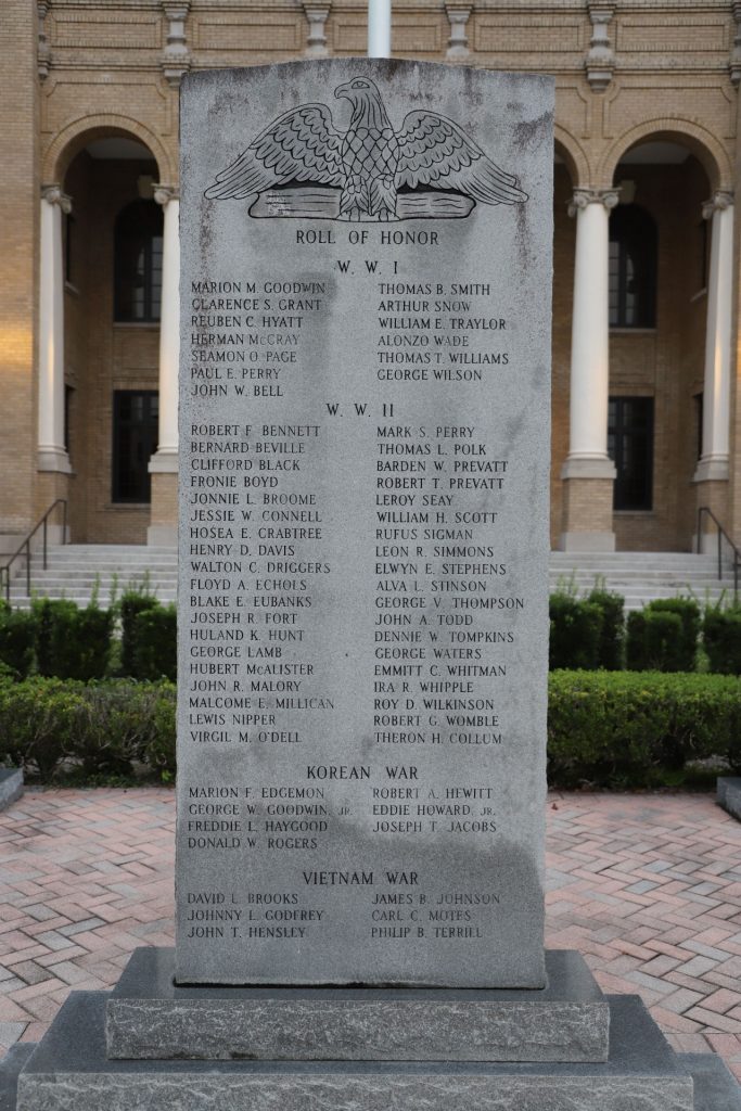 SUMTER COUNTY VETERANS MEMORIAL STONE B