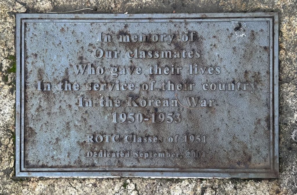 UC BERKELEY KOREAN WAR MEMORIAL PLAQUE