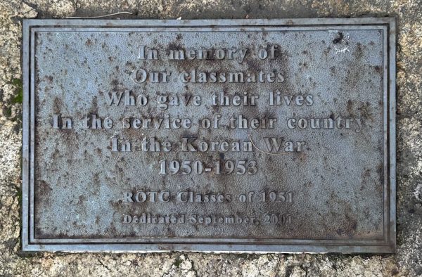 UC BERKELEY KOREAN WAR MEMORIAL PLAQUE