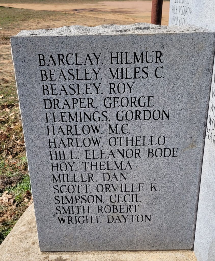 VETERANS OF THE HUTCHISON SCHOOL MEMORIAL STONE C
