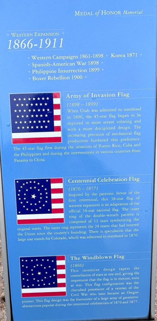 WESTERN EXPANISION MEMORIAL FLAG PLAQUE