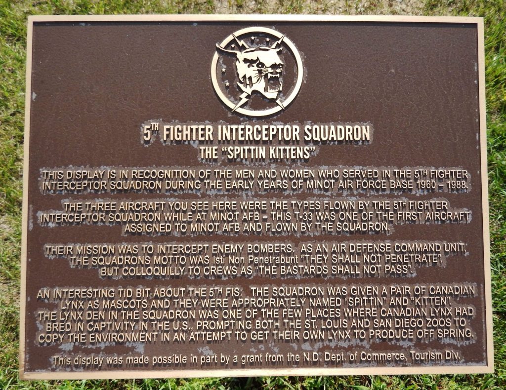 5TH FIGHTER INTERCEPTOR SQUADRON MEMORIAL PLAQUE