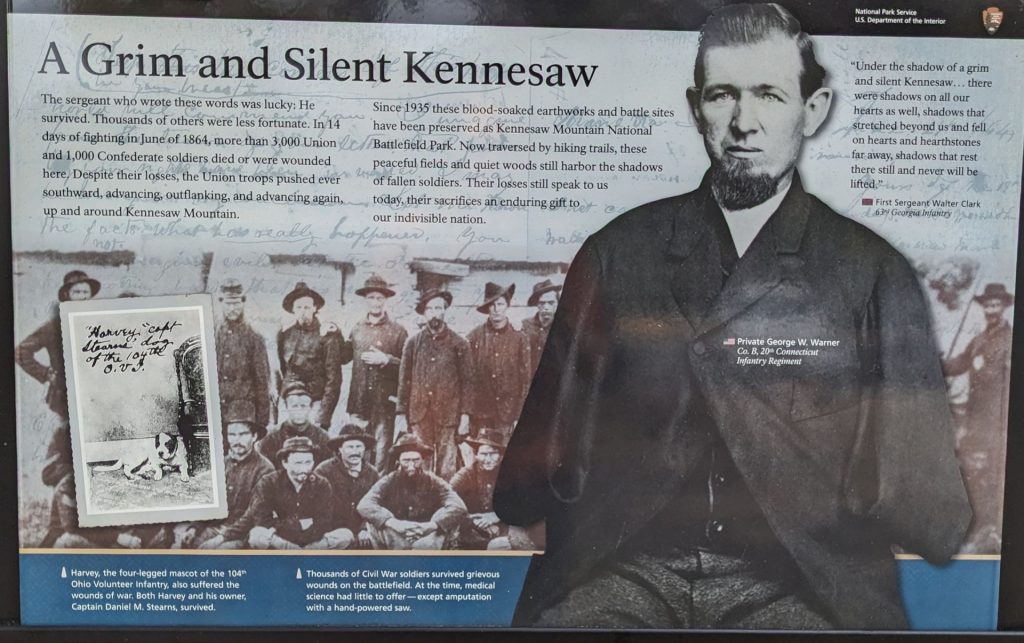 A GRIM AND SILENT KENNESAW WAR MEMORIAL PANEL