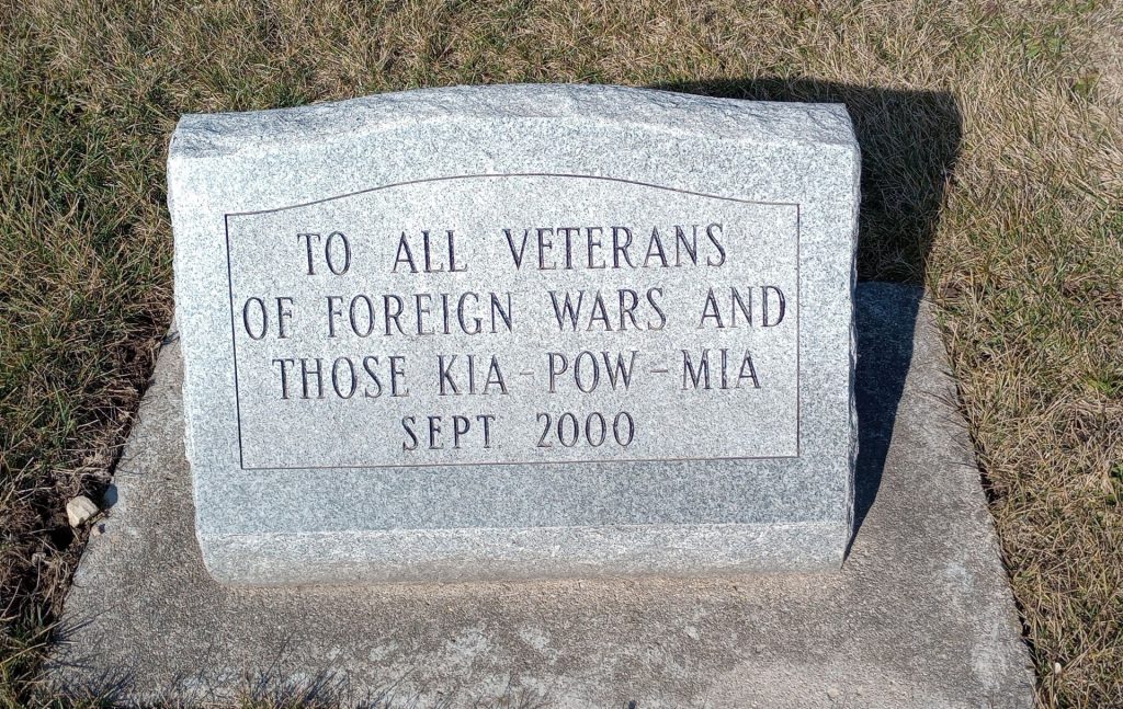 ALL VETERANS OF FOREIGN WARS KIA-POW-MIA MEMORIAL