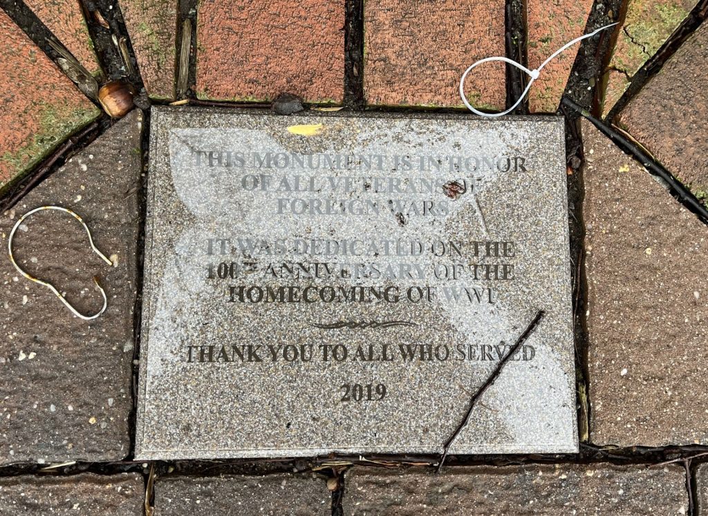 ALL VETERANS OF FOREIGN WARS MEMORIAL PAVER