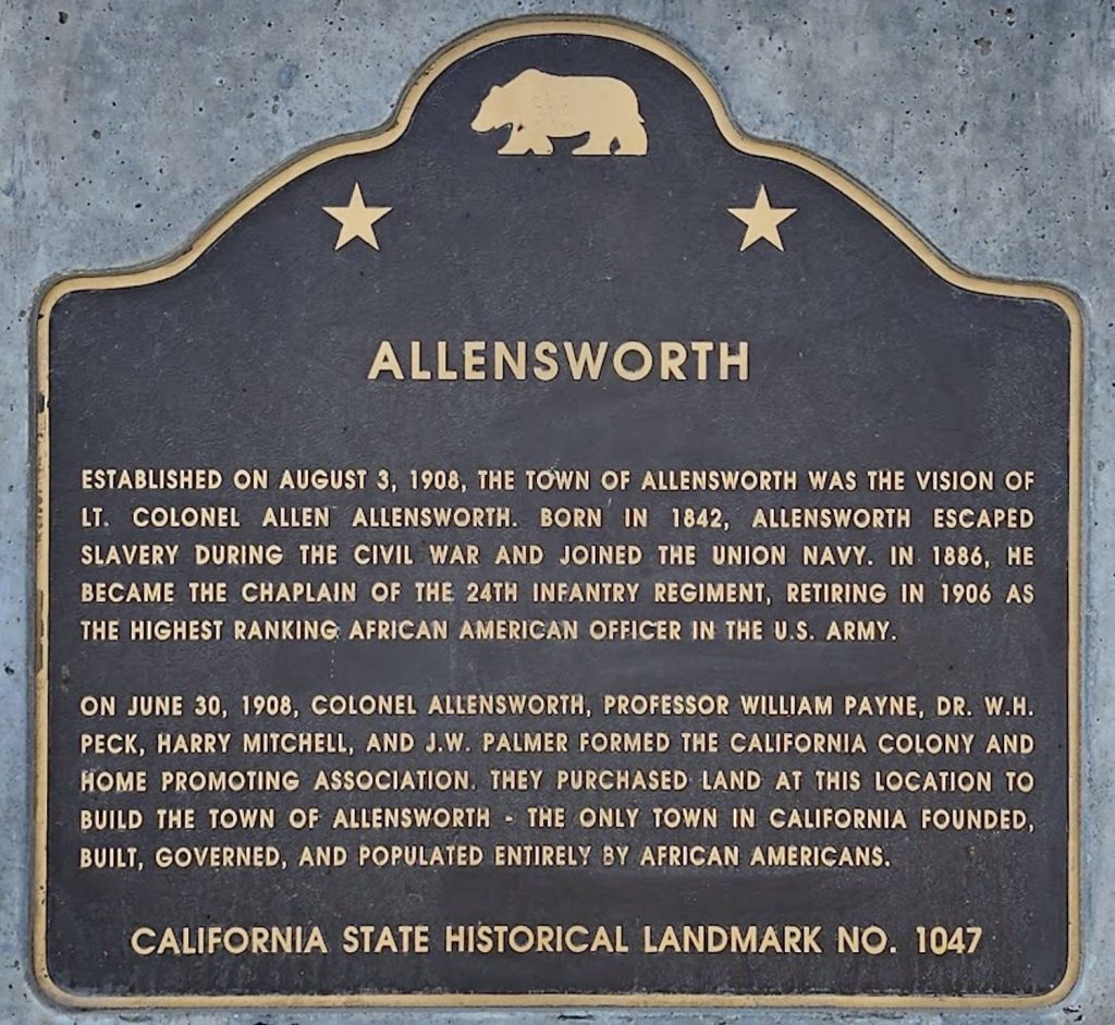 ALLENSWORTH WAR MEMORIAL PLAQUE