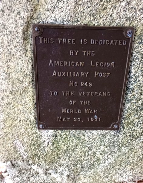 AMERICAN LEGION AUXILIARY POST NO. 246 WORLD WAR VETERANS MEMORIAL