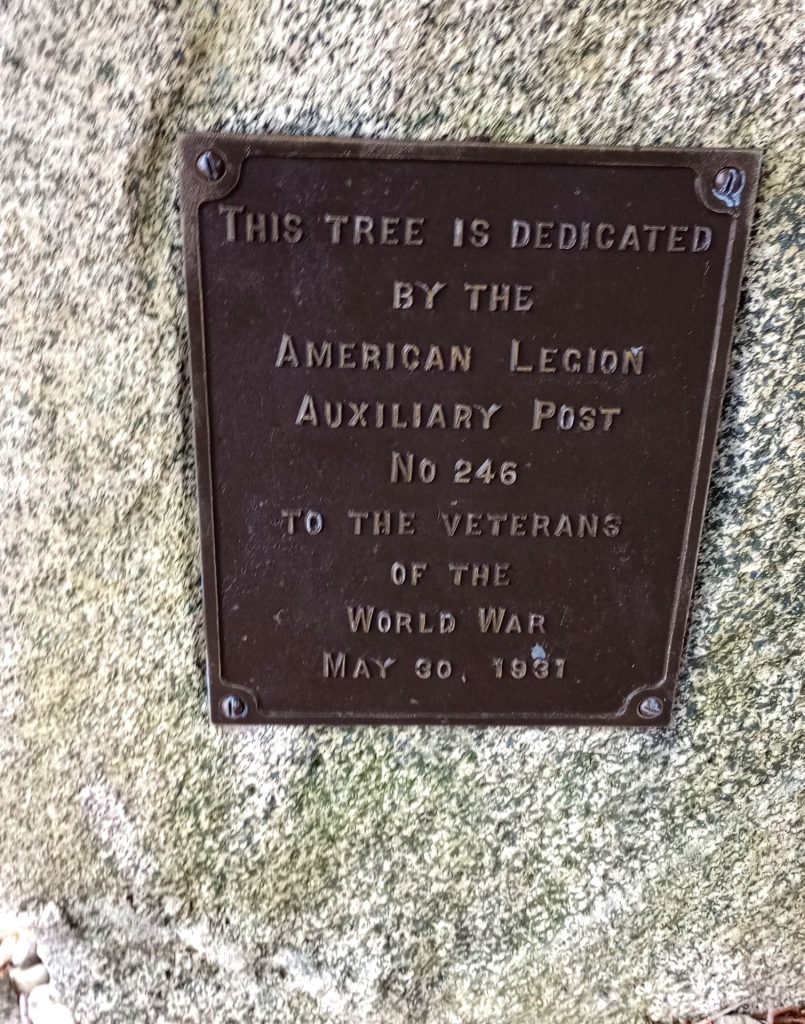 AMERICAN LEGION AUXILIARY POST NO. 246 WORLD WAR VETERANS MEMORIAL