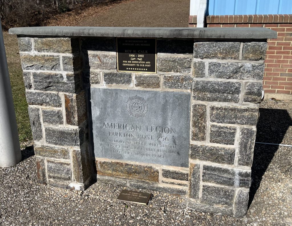AMERICAN LEGION PARKTON POST 256 VETERANS MEMORIAL