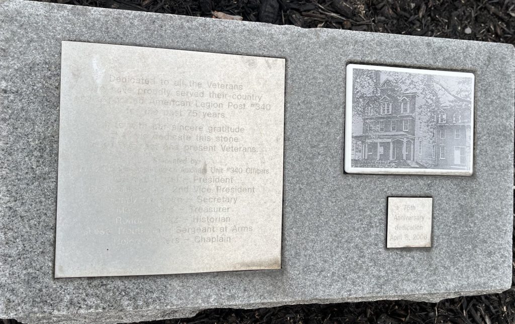 AMERICAN LEGION POST #340 VETERANS MEMORIAL