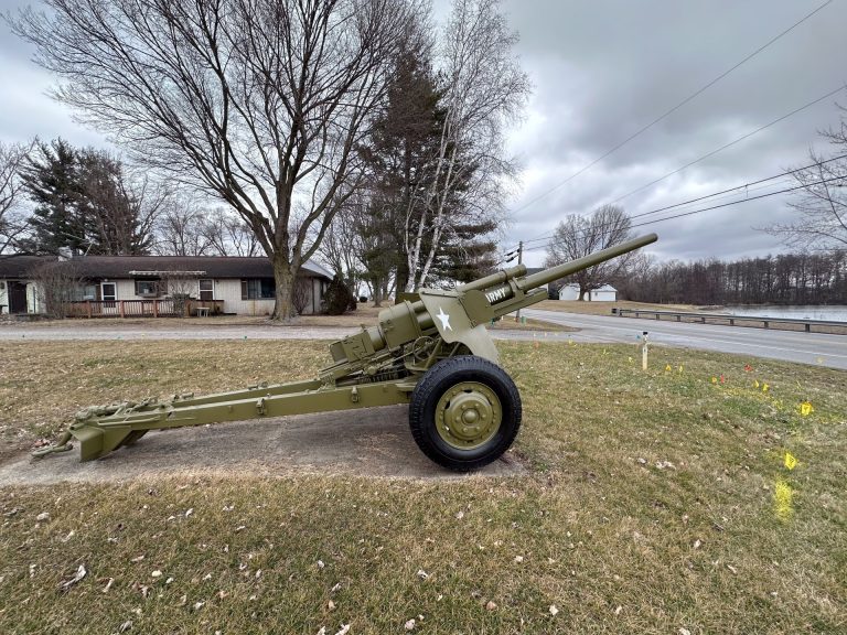 AMERICAN LEGION POST 409 75 MM FIELD GUN WAR MEMORIAL