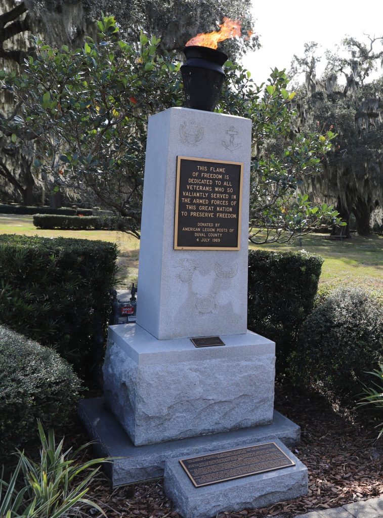 AMERICAN LEGION POST OF DUVAL COUNTY ETERANL FLAME MEMORIAL