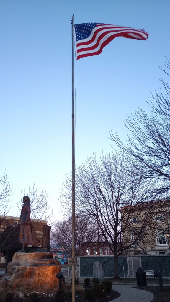 AMERICAN WAR MOTHERS CLARK CO. CHAPTER 66 MEMORIAL FLAGPOLE