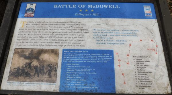 BATTLE OF MCDOWELL SITLINGTON’S HILL WAR MEMORIAL PANEL