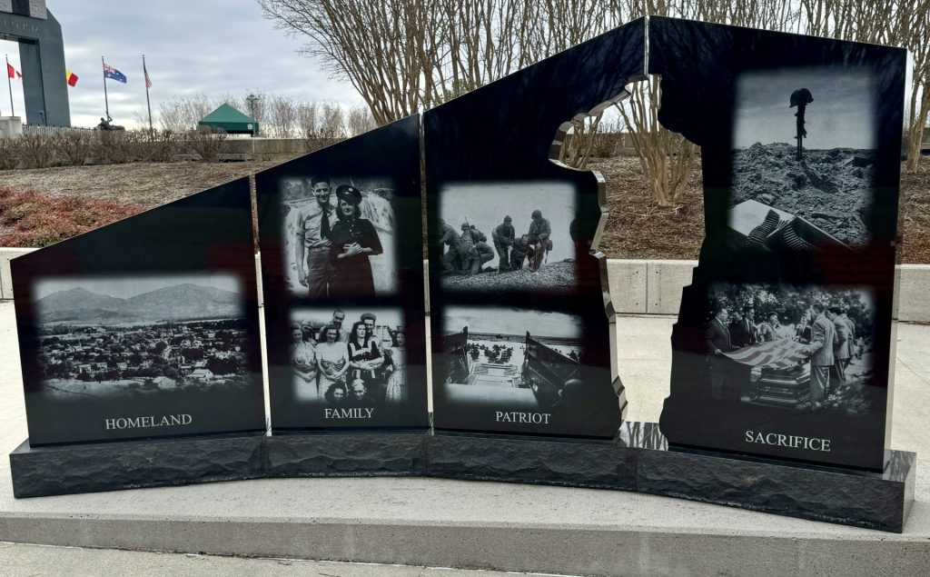 BEDFORD GOLD STAR FAMILIES MEMORIAL MONUMENT BACK