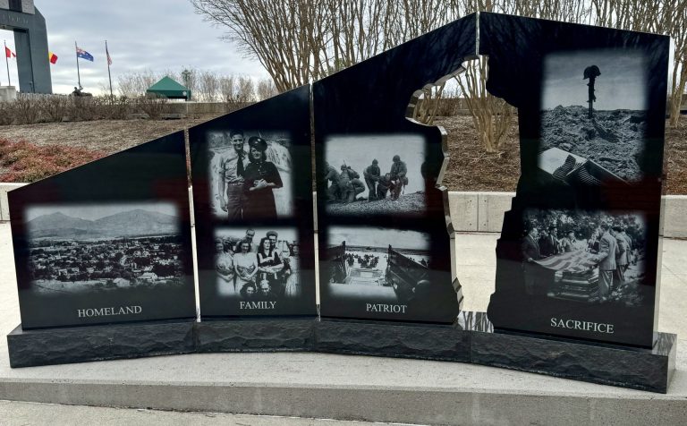 BEDFORD GOLD STAR FAMILIES MEMORIAL MONUMENT BACK