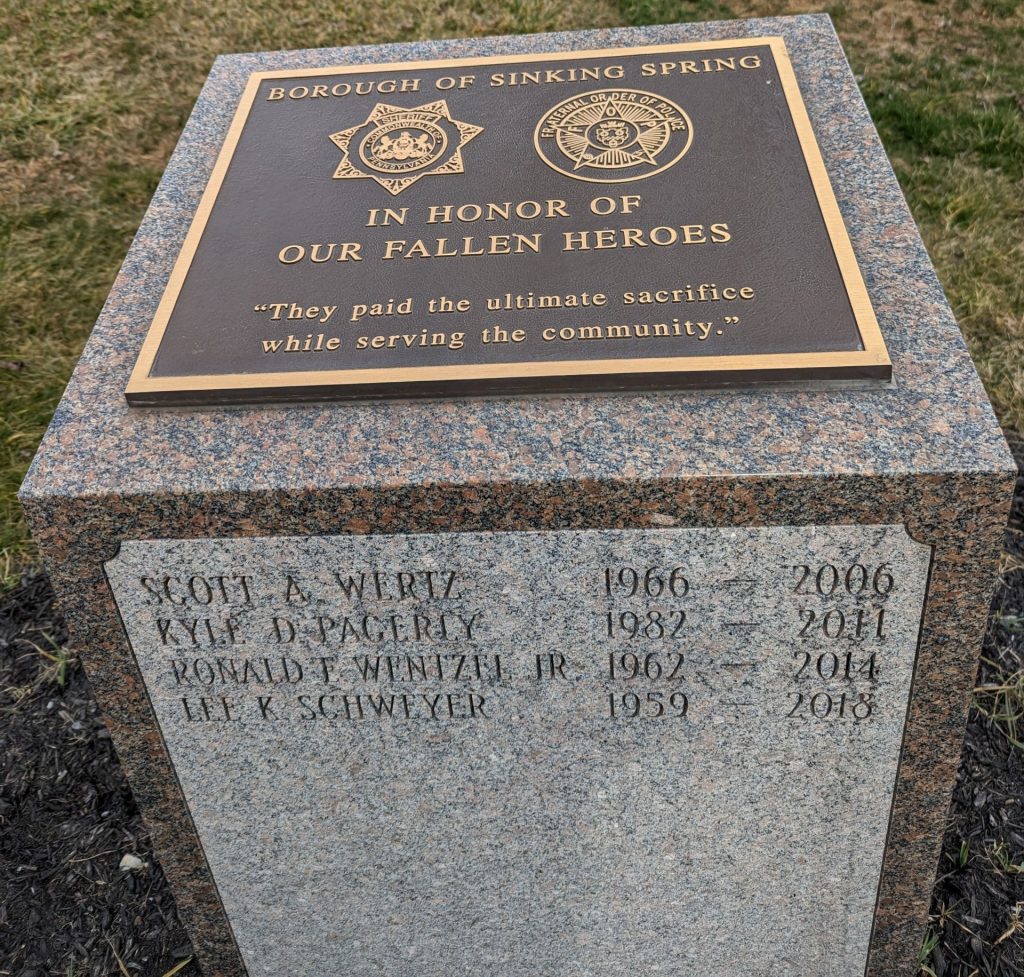 BOROUGH OF SINKING SPRING FALLEN HEROES