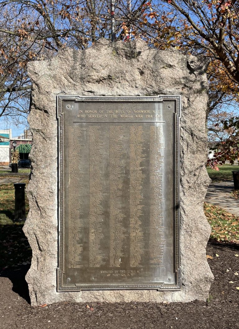 BOYS OF NORWICH WORLD WAR MEMORIAL