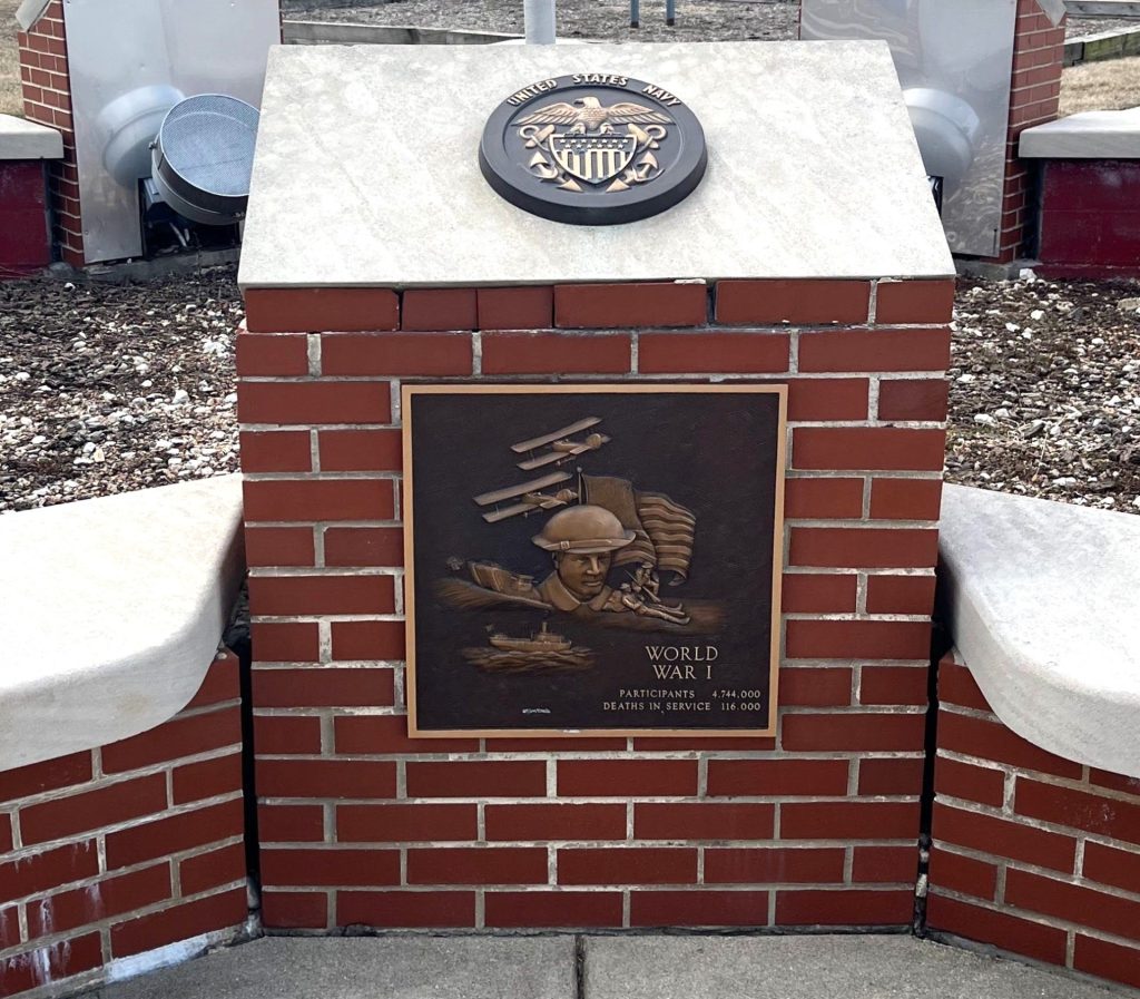 BROADVIEW WAR VETERANS MEMORIAL PLAQUE B