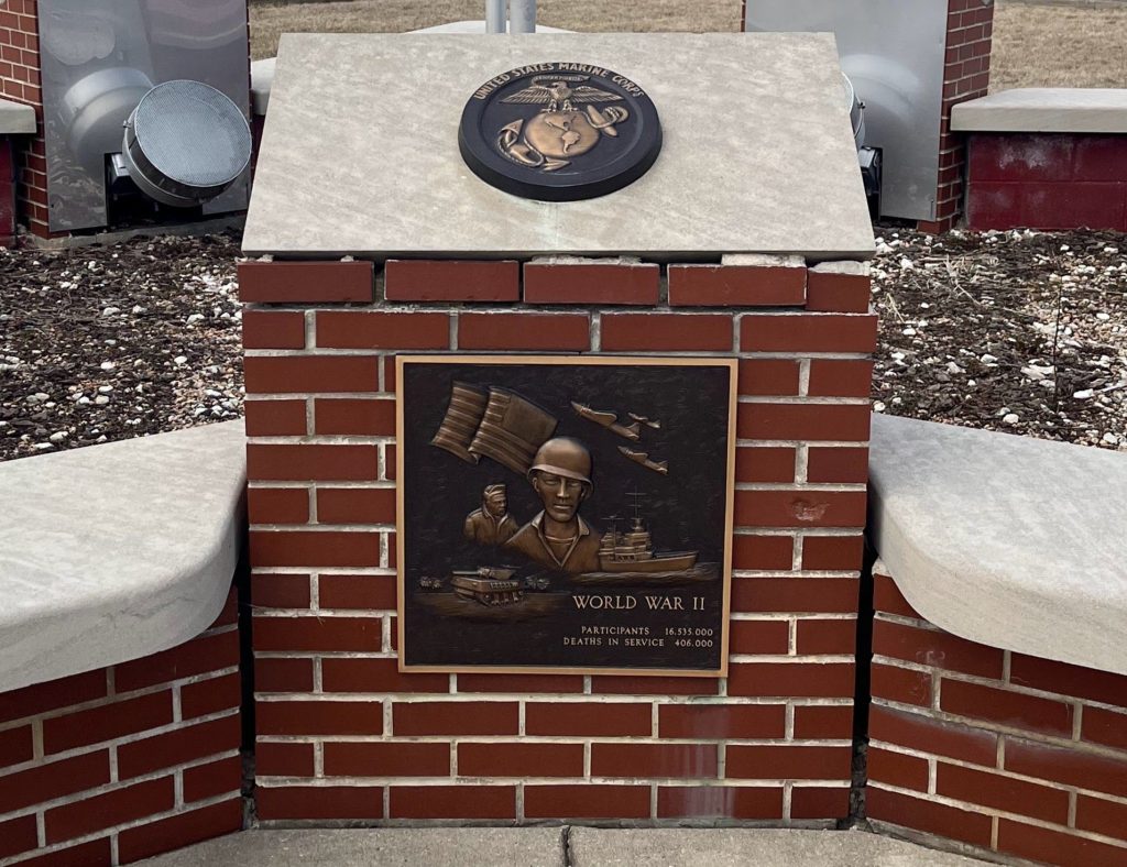 BROADVIEW WAR VETERANS MEMORIAL PLAQUE C