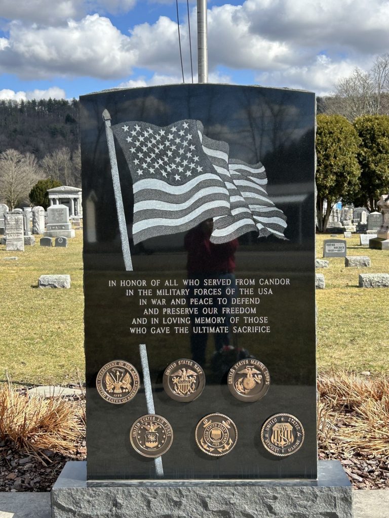 CANDOR ALL VETERANS MEMORIAL CLOSE-UP
