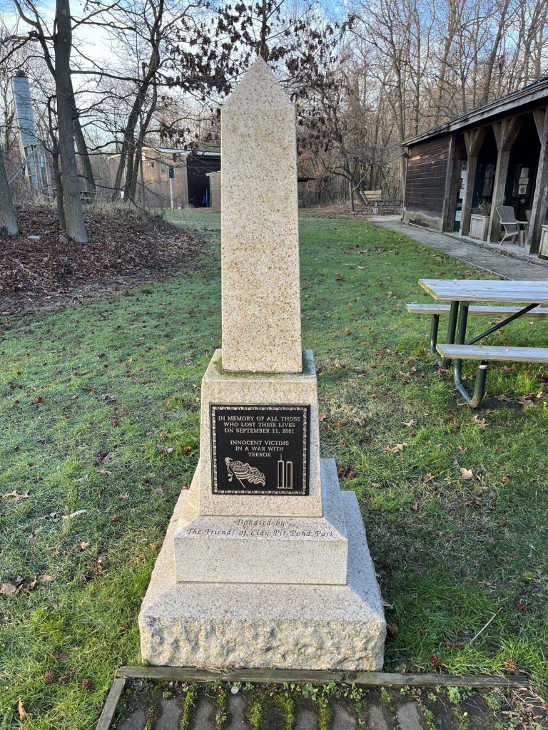 CLAY PIT POND PARK SEPTEMBER 11, 2001 MEMORIAL