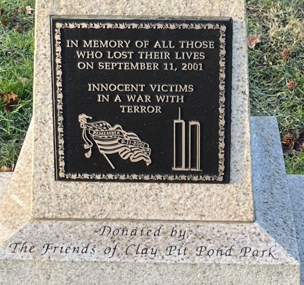 CLAY PIT POND PARK SEPTEMBER 11, 2001 MEMORIAL PLAQUE
