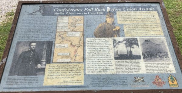 CONFEDERATES FALL BACK BEFORE UNION ASSAULT WAR MEMORIAL PLAQUE